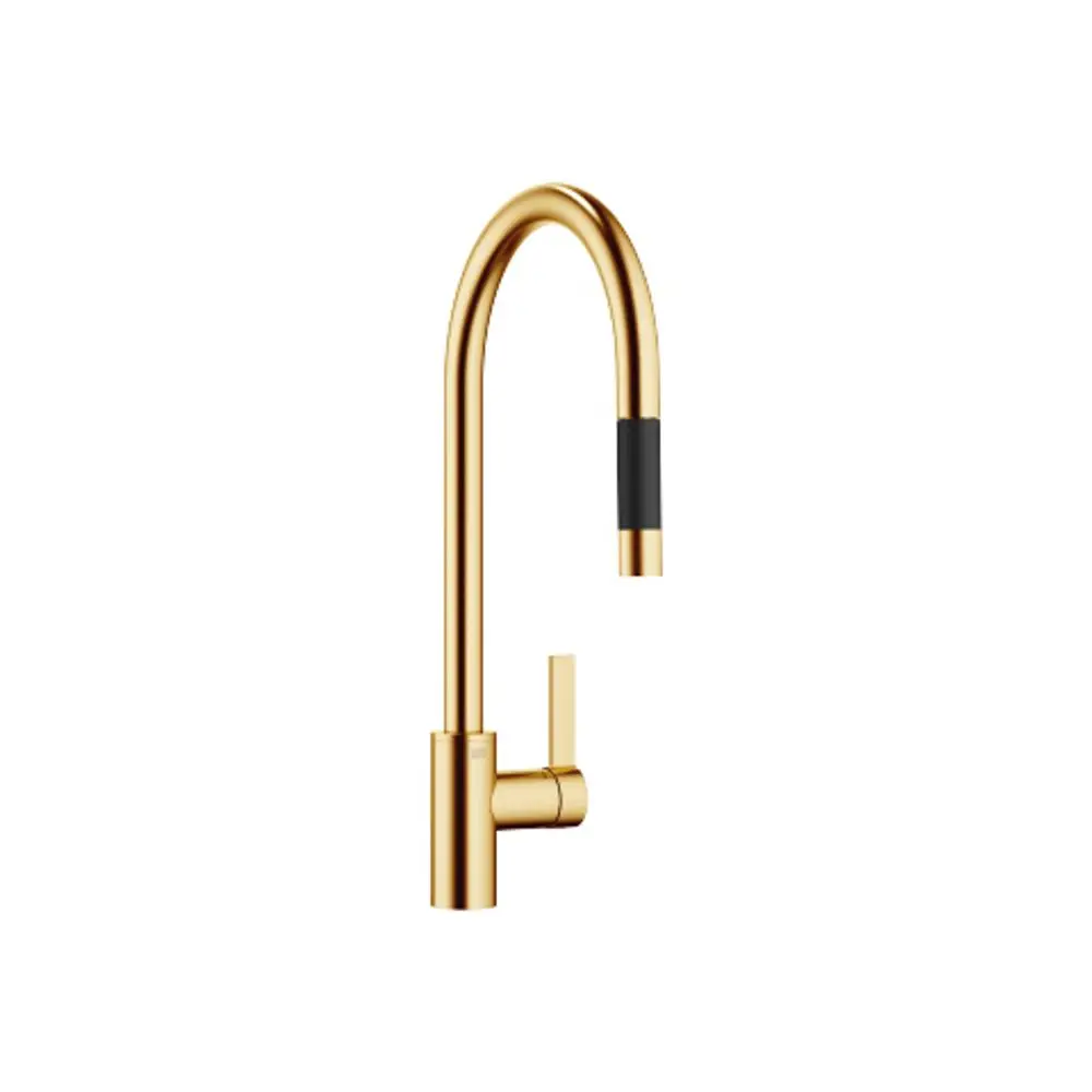 DORNBRACHT Einhebelmischer Pull-down mit Brausefunktion TARA ULTRA 33870875 Messing gebürstet (23kt Gold), 33870875-28 Galeriebild 1